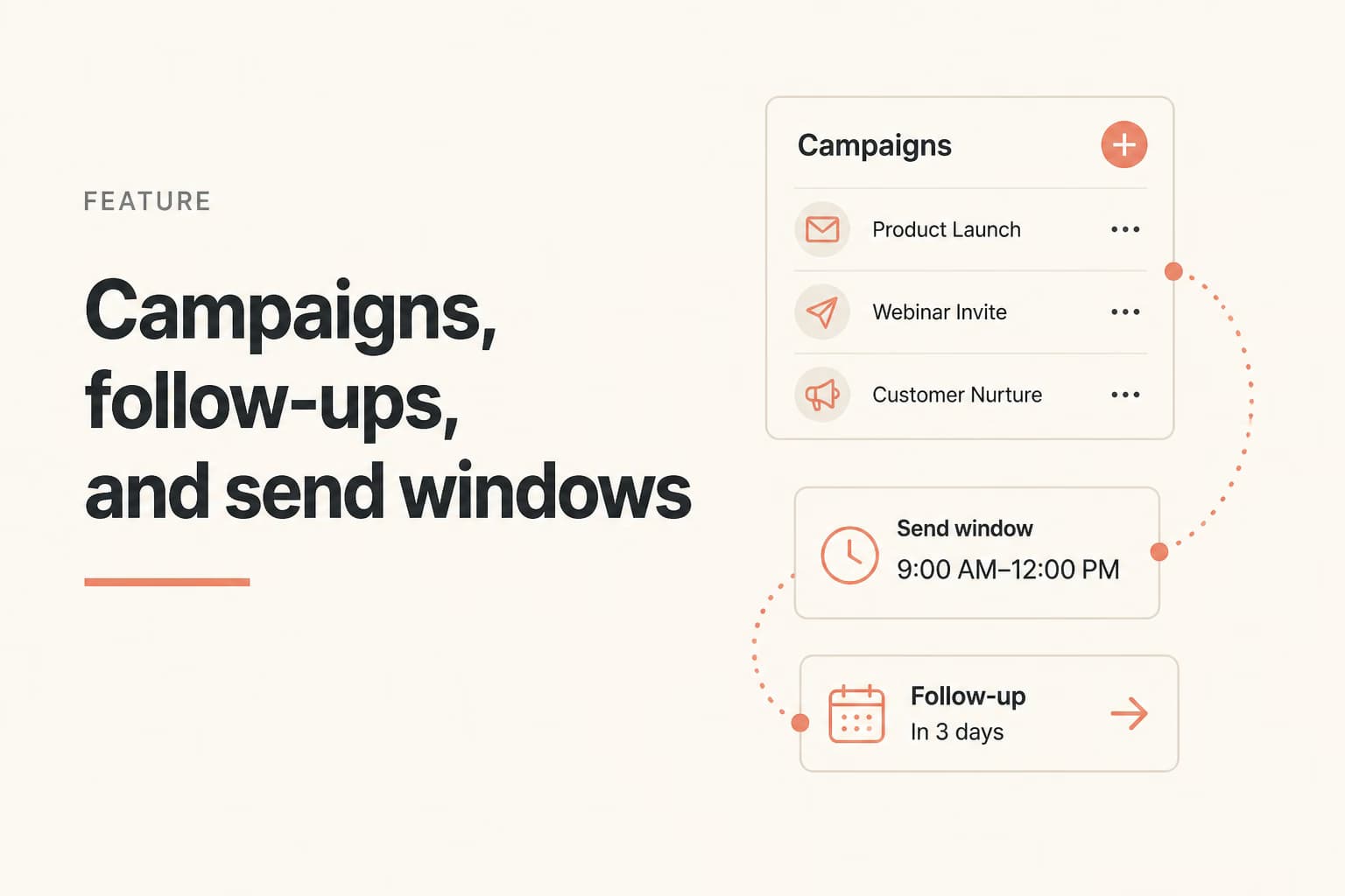 campaigns and send windows illustration for ReachLoop